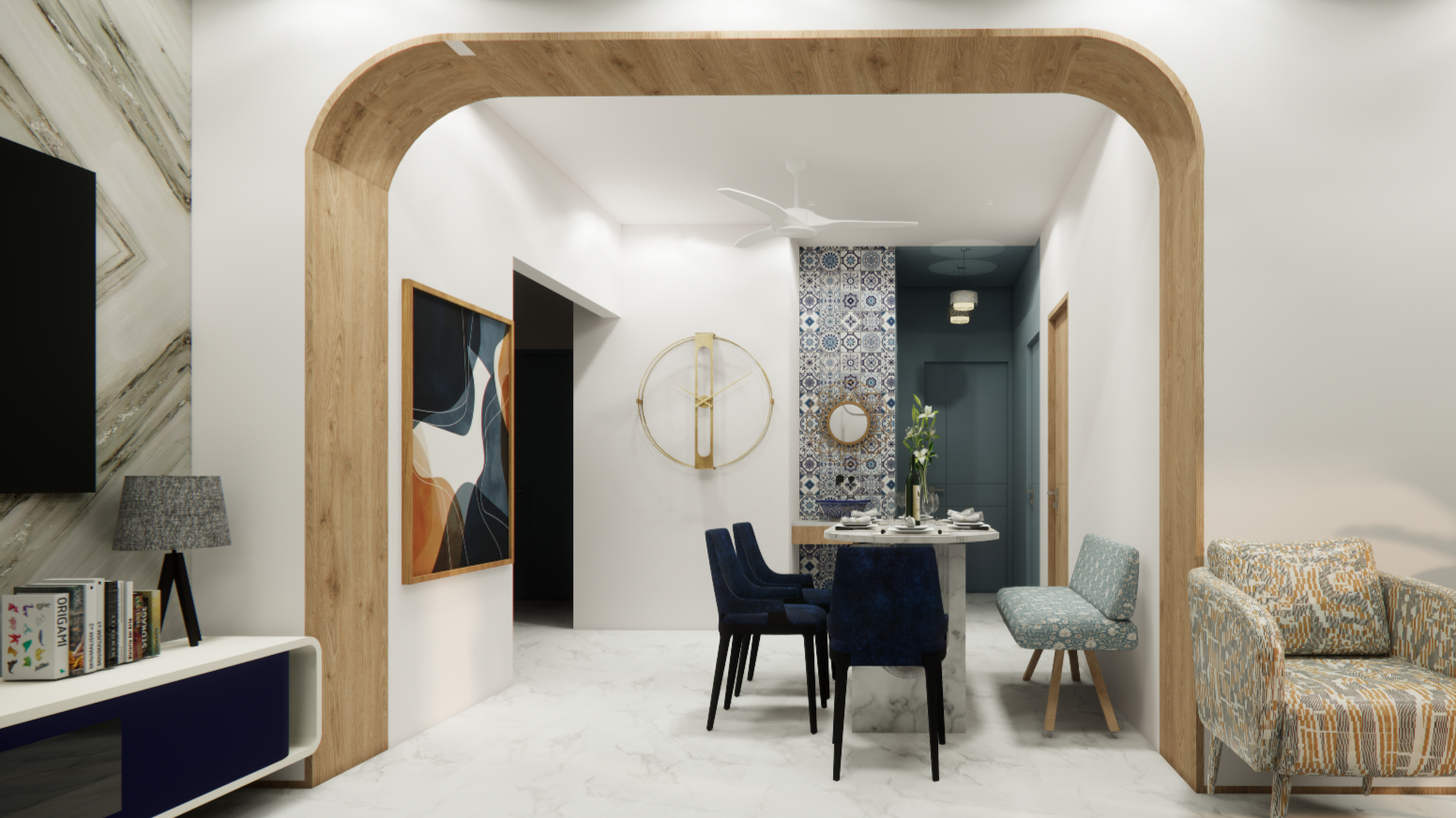 Apple Woods 3BHK Dining Hall